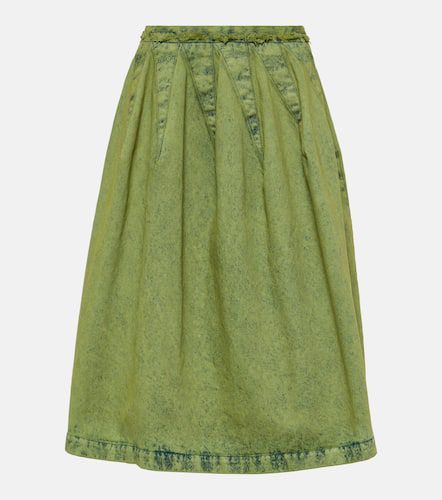 Marni Pleated denim midi skirt - Marni - Modalova