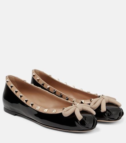 Bailarinas Rockstud de charol - Valentino Garavani - Modalova