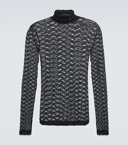 Open-knit turtleneck top - Dries Van Noten - Modalova