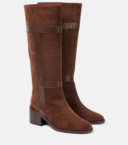 Lyube 65 shearling-lined suede knee-high boots - Clergerie - Modalova