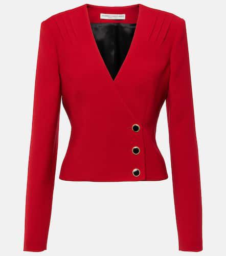 Alessandra Rich Pleated wool blazer - Alessandra Rich - Modalova