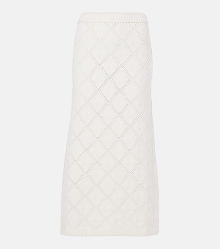 Pointelle wool and cashmere midi skirt - Elie Saab - Modalova