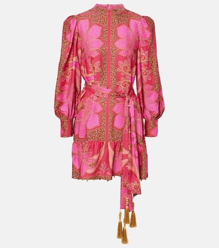 Robe Floral Glam Scarf en satin - Farm Rio - Modalova