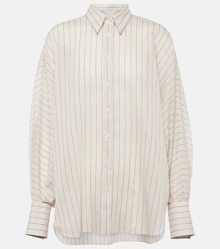 Camicia in misto cotone lamé - Brunello Cucinelli - Modalova