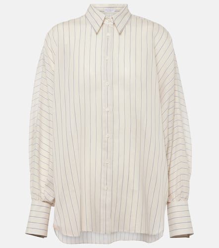 Cotton-blend lamÃ© shirt - Brunello Cucinelli - Modalova