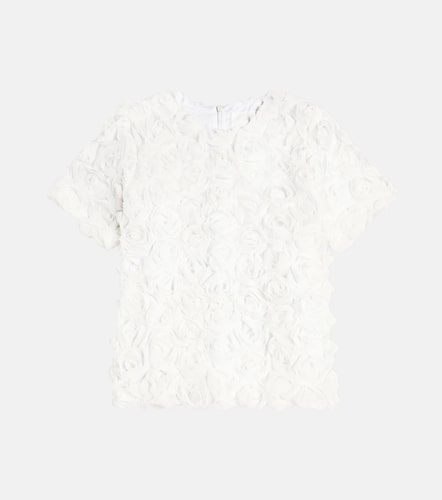 Top de tul con apliques florales - Caroline Bosmans - Modalova