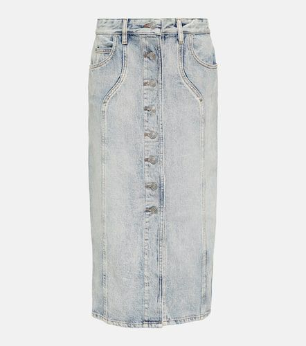 Vandy denim midi skirt - Marant Etoile - Modalova