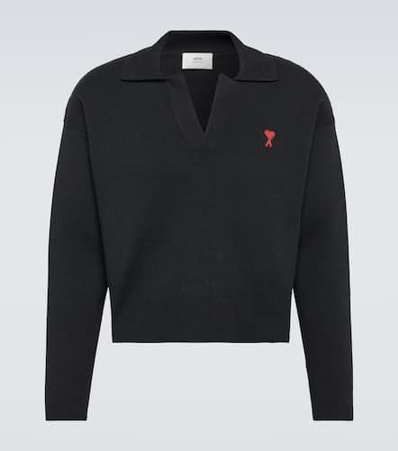 Ami De CÅur cotton-blend polo sweater - Ami Paris - Modalova