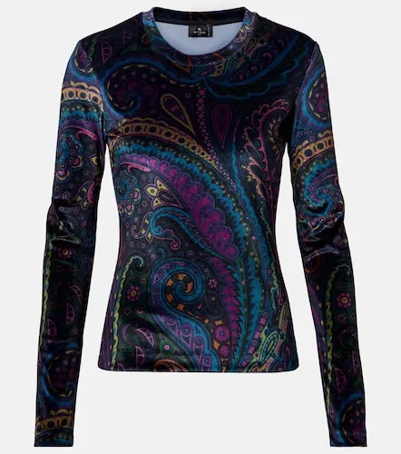 Etro Top de jersey con paisley - Etro - Modalova