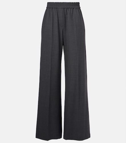 Pantaloni a gamba larga in misto lana - Brunello Cucinelli - Modalova