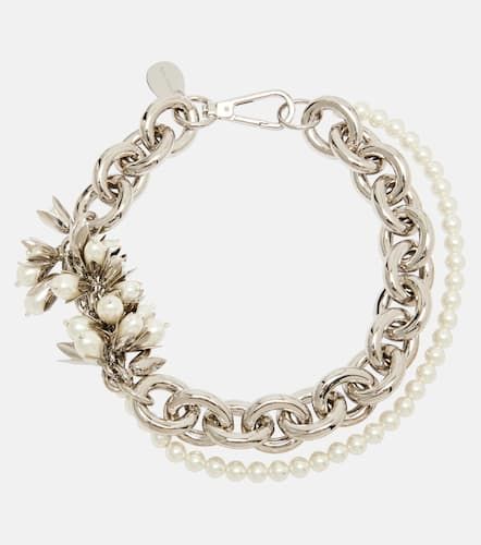 Embellished faux pearl necklace - Simone Rocha - Modalova