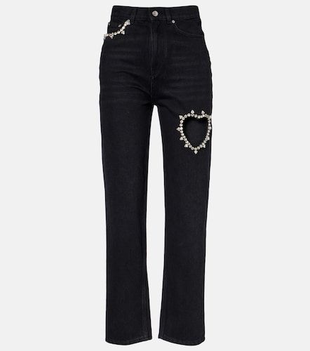 Crystal-embellished straight jeans - Area - Modalova