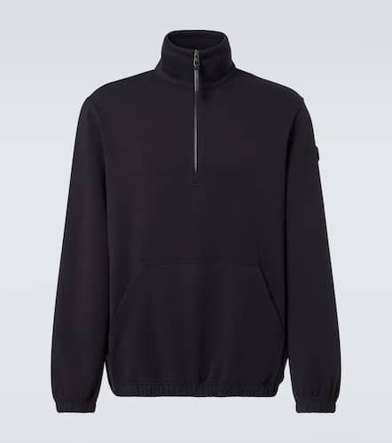 Cotton-blend half-zip sweatshirt - Moncler - Modalova