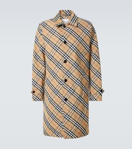 Check cotton car coat - Burberry - Modalova