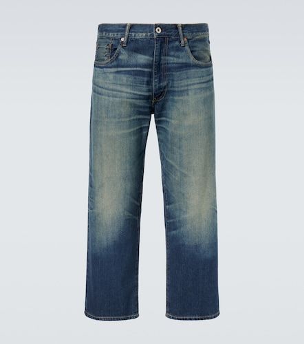 Jeans rectos con efecto desgastado - Junya Watanabe - Modalova