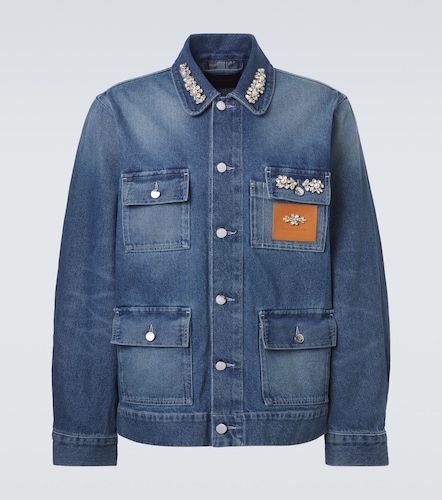 Embellished denim jacket - Simone Rocha - Modalova