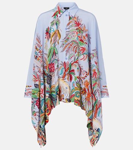 Camicia in seta con stampa floreale - Etro - Modalova