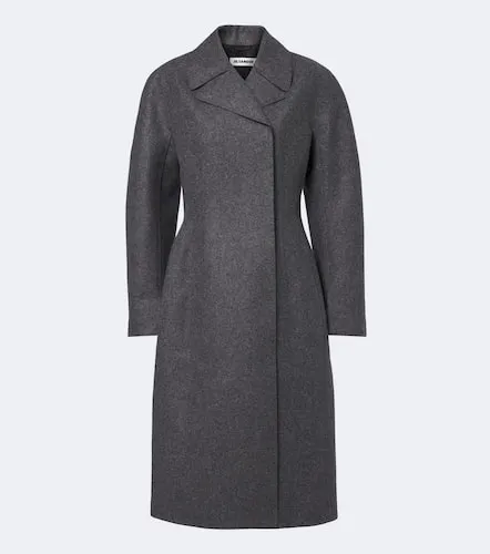 Double-breasted virgin wool coat - Jil Sander - Modalova