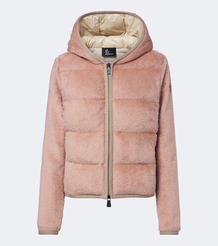 Cárdigan de plumas de teddy con capucha - Moncler Grenoble - Modalova