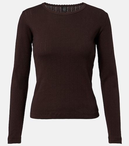 Camiseta de pointelle de algodón - Leset - Modalova