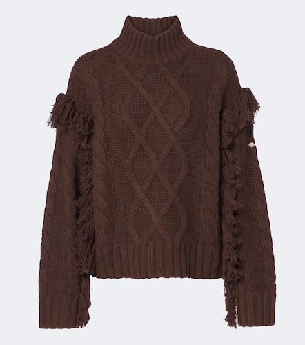 Pullover Brit in lana a trecce con frange - Goldbergh - Modalova