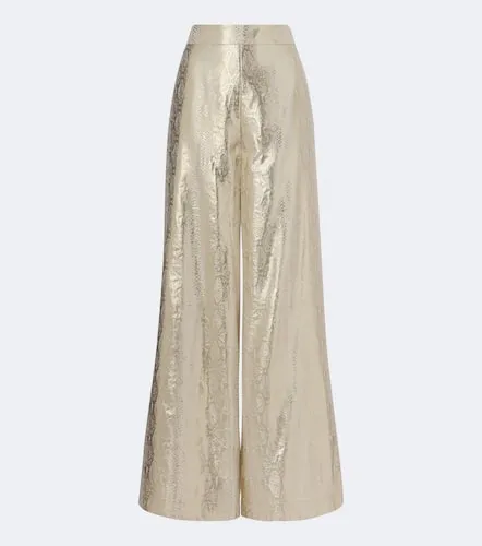 Selene silk-blend lame wide-leg pants - Joseph - Modalova