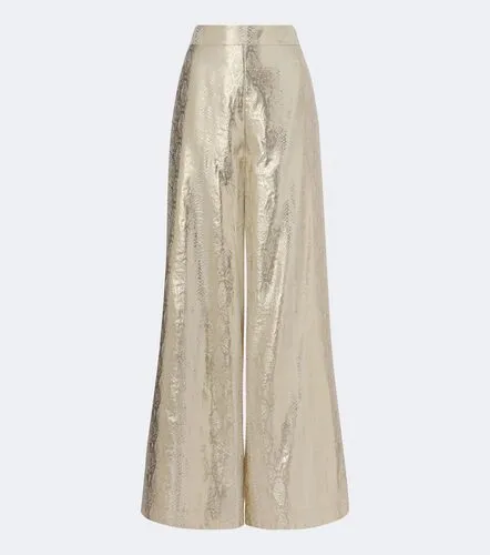 Selene silk-blend lame wide-leg pants - Joseph - Modalova