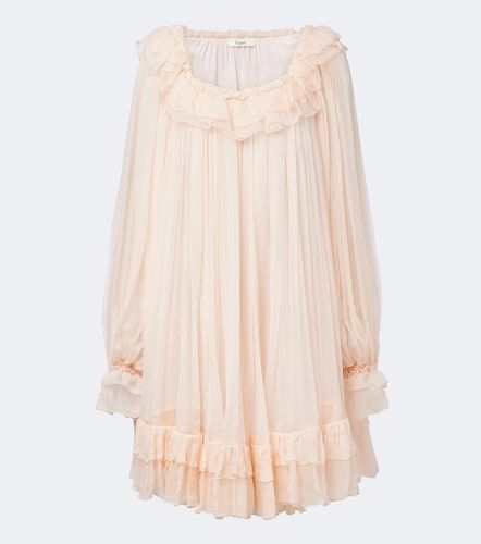 Chloé Minikleid aus Seidenmusselin - Chloe - Modalova