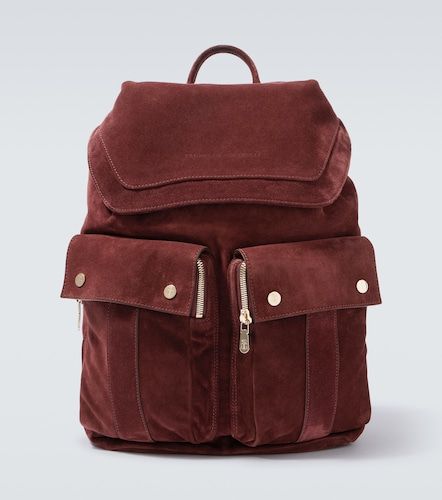 Brunello Cucinelli Zaino in suede - Brunello Cucinelli - Modalova