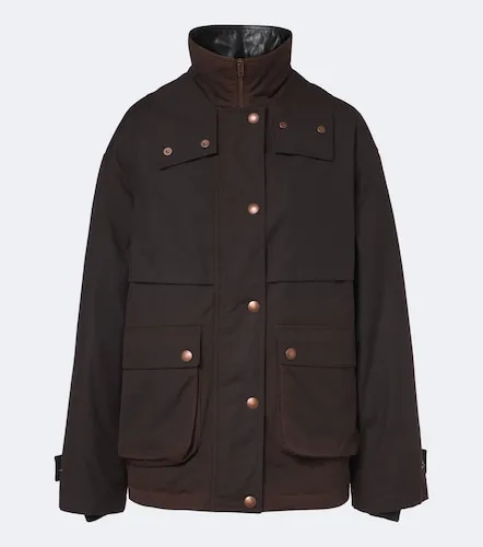 Chaqueta de plumas oversized de lona de algodón - Acne Studios - Modalova