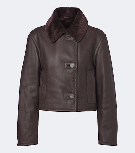Liri shearling-trimmed leather jacket - Joseph - Modalova