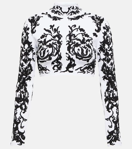Alaïa Crop top Calligraphy de jacquard - Alaia - Modalova