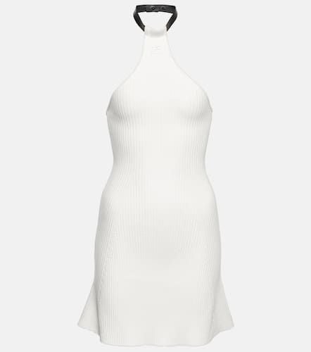 Courrèges Ribbed-knit halterneck minidress - Courreges - Modalova