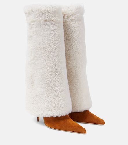 Stivali in shearling e suede - Magda Butrym - Modalova
