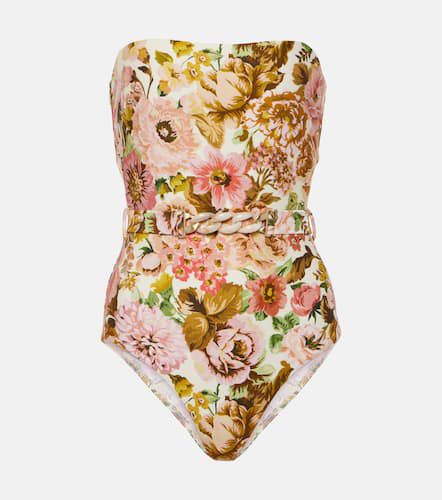 Golden belted floral swimsuit - Zimmermann - Modalova