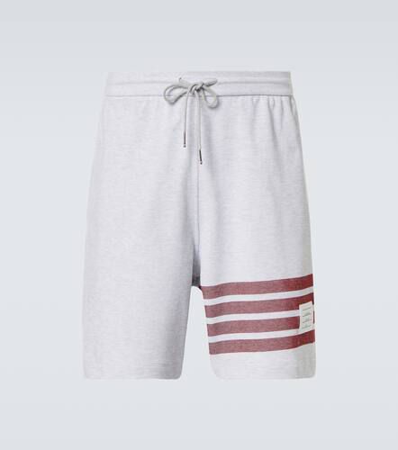 Bar cotton jersey shorts - Thom Browne - Modalova