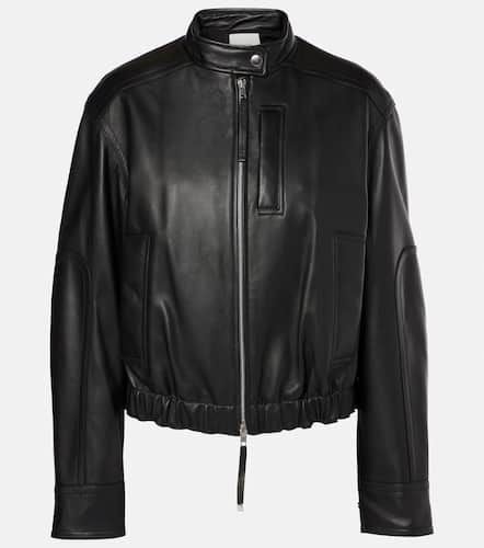 Vince Cropped leather bomber jacket - Vince - Modalova
