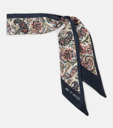 Paisleyina printed silk twill scarf - Etro - Modalova