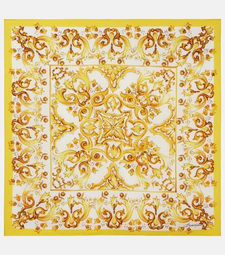 Majolica silk twill scarf - Dolce&Gabbana - Modalova