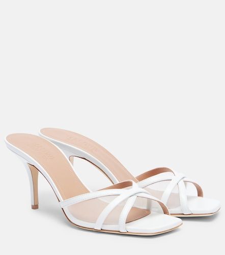 Perla 70 leather and mesh mules - Malone Souliers - Modalova