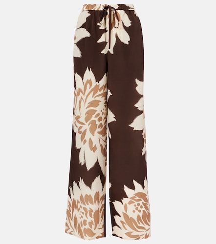 Pantalones anchos en satén de seda - SIR - Modalova
