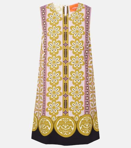 Stretch Tunic printed satin minidress - La DoubleJ - Modalova