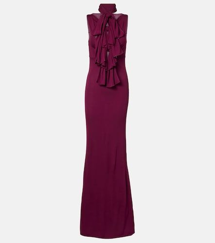 Alaïa Abito lungo in jersey con fiocco - Alaia - Modalova