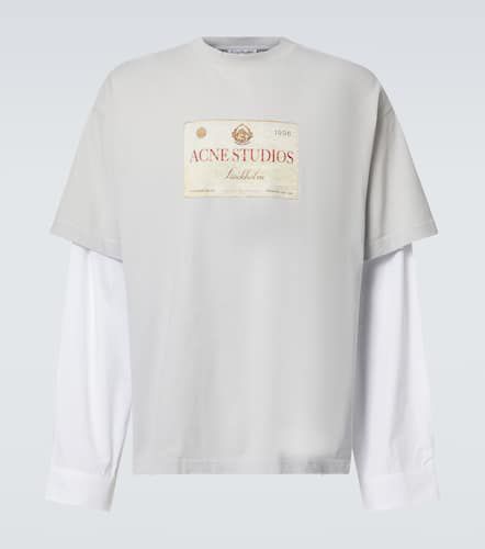 Logo printed cotton jersey T-shirt - Acne Studios - Modalova