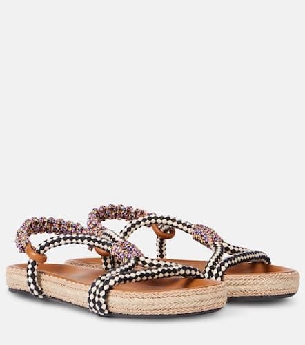 Waltee leather-trimmed espadrilles - Isabel Marant - Modalova