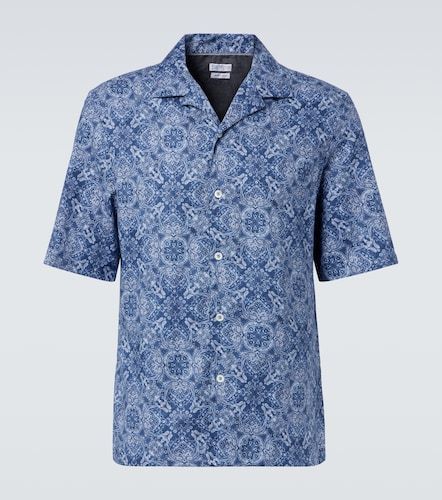Camisa de algodón estampado - Brunello Cucinelli - Modalova