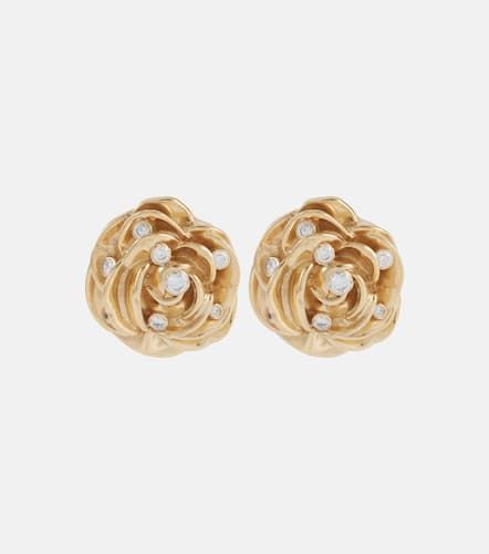 Floral embellished -plated earrings - Magda Butrym - Modalova