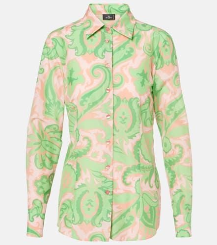 Etro Printed cotton and silk shirt - Etro - Modalova