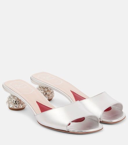 Roger Vivier Mules de piel adornada - Roger Vivier - Modalova