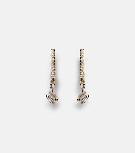 Pendientes de oro de 18 ct con diamantes - Suzanne Kalan - Modalova